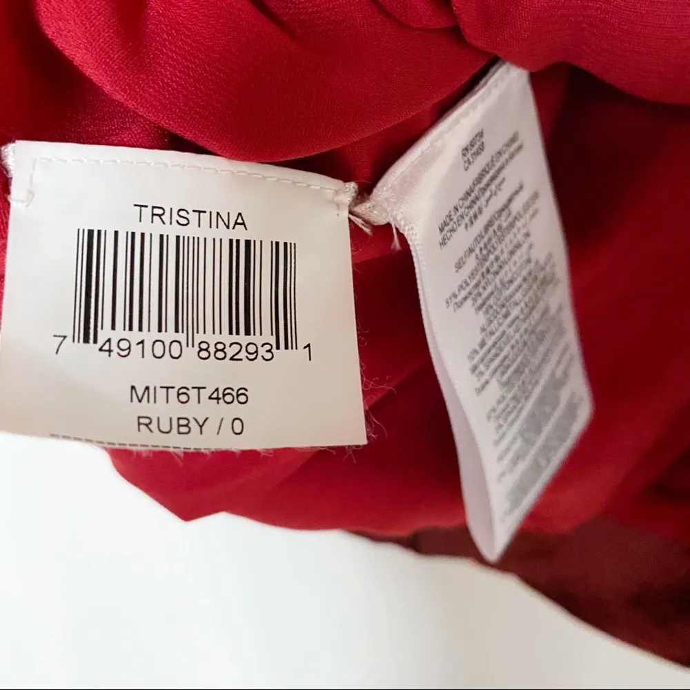 BCBG Max Azria Tristina Ruby Strapless Dress Size 0 - Image 8