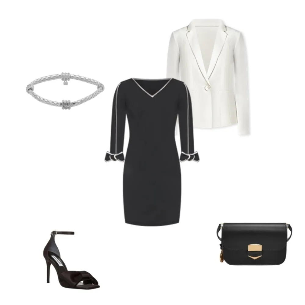 Calvin Klein Elegant Black Mini Dress 24W Women's V-Neck Solid Sheath Office - Image 10