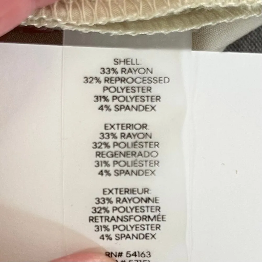 Calvin Klein Tan/Oat Pleated Wide Leg High Rise Slack Trouser Dress Pants 8 NWT - Image 13