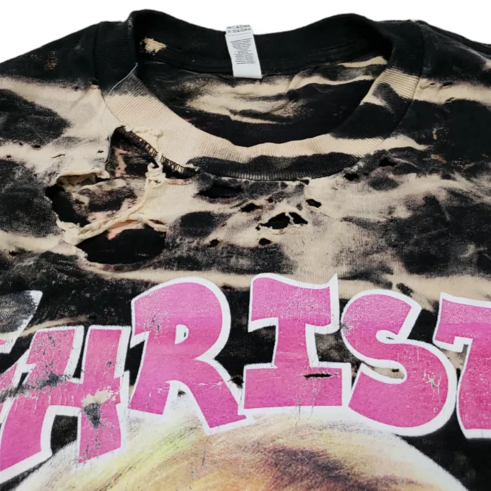 Alstyle Apparel  Christina Aguilera Shirt Size XL 2021 Hollywood Bowl Concert Destroyed Ripped Torn Distressed Graphic Tee  - Image 4