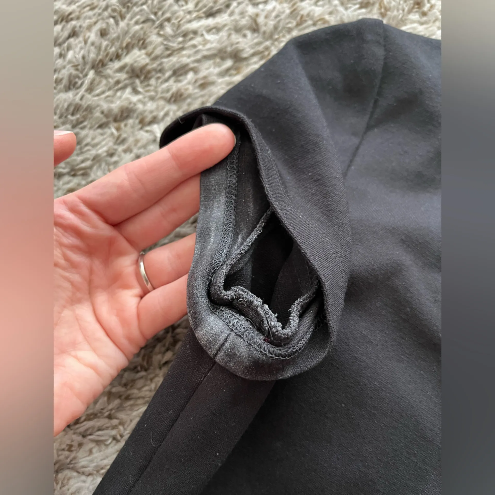 Theory Two Tone Wool Combo Skirt and Top Mini Dress Women's Size 0 - Image 13