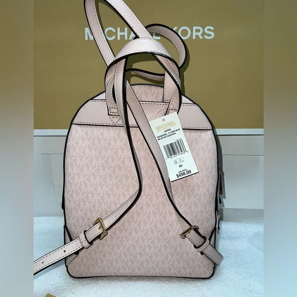 🔥🎁NWT! Michael Kors JAYCEE Backpack Powder Blush Msrp:$498.00 - Image 3