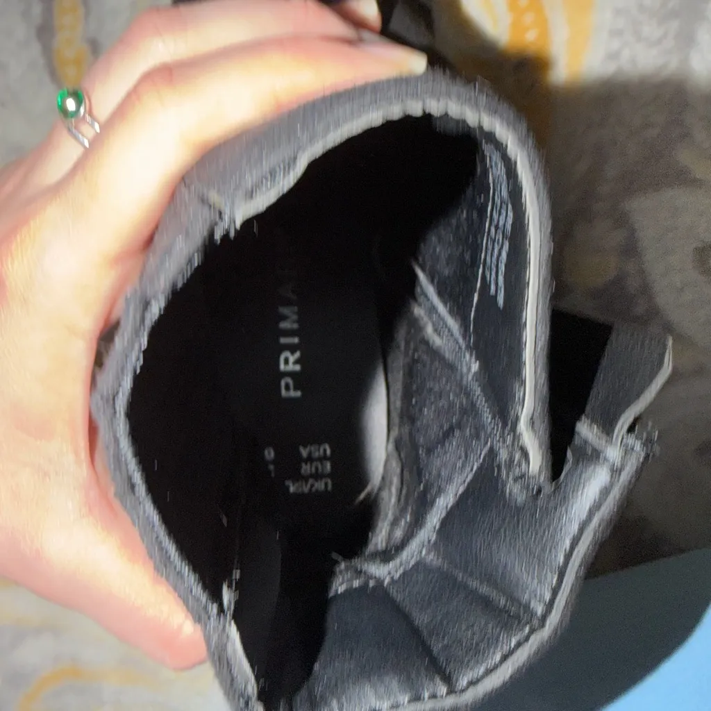 Black Heeled Ankle Booties size 6 - Image 4