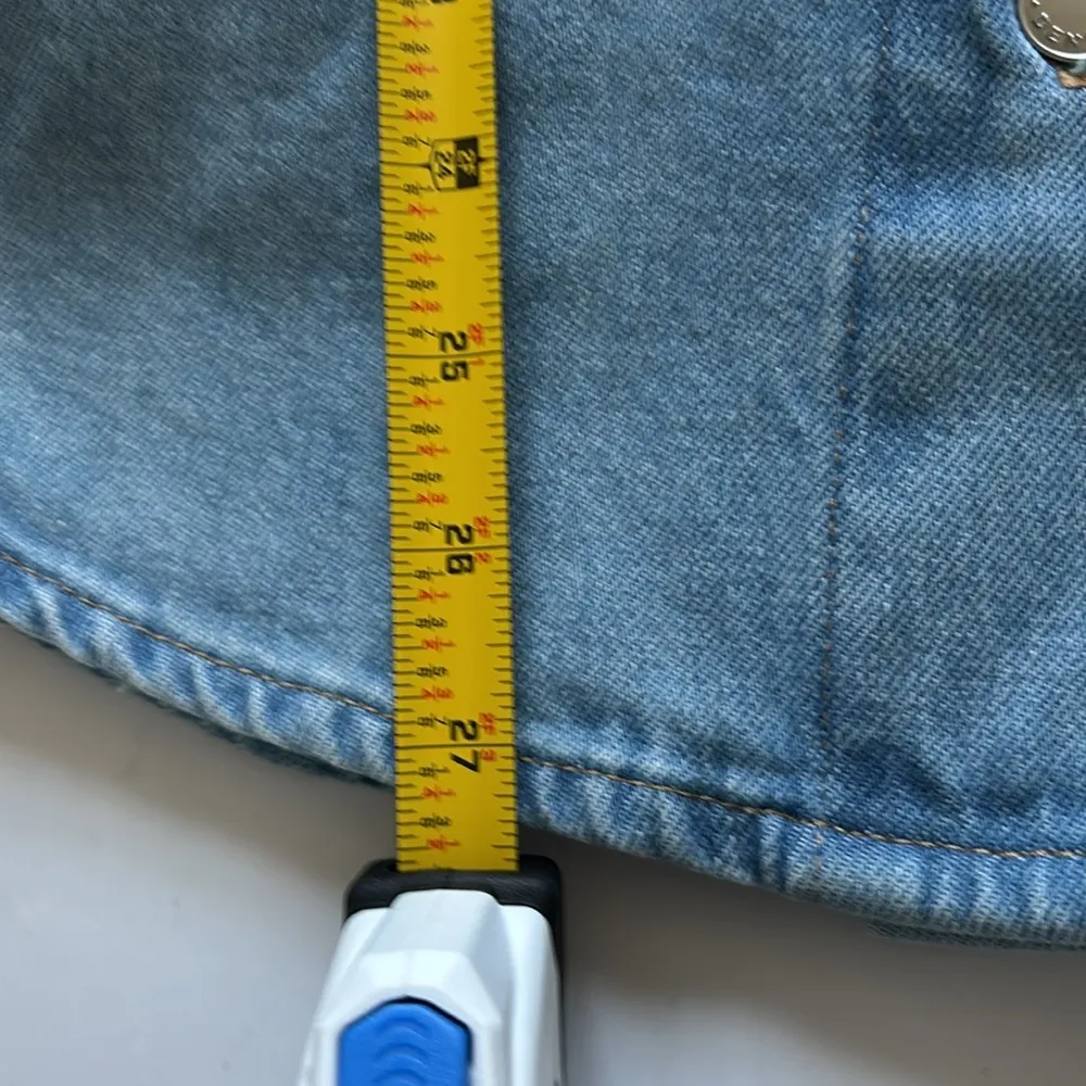 Everlane Oversized Organic Cotton Denim Shirt Jacket Button Front Shacket - Image 9