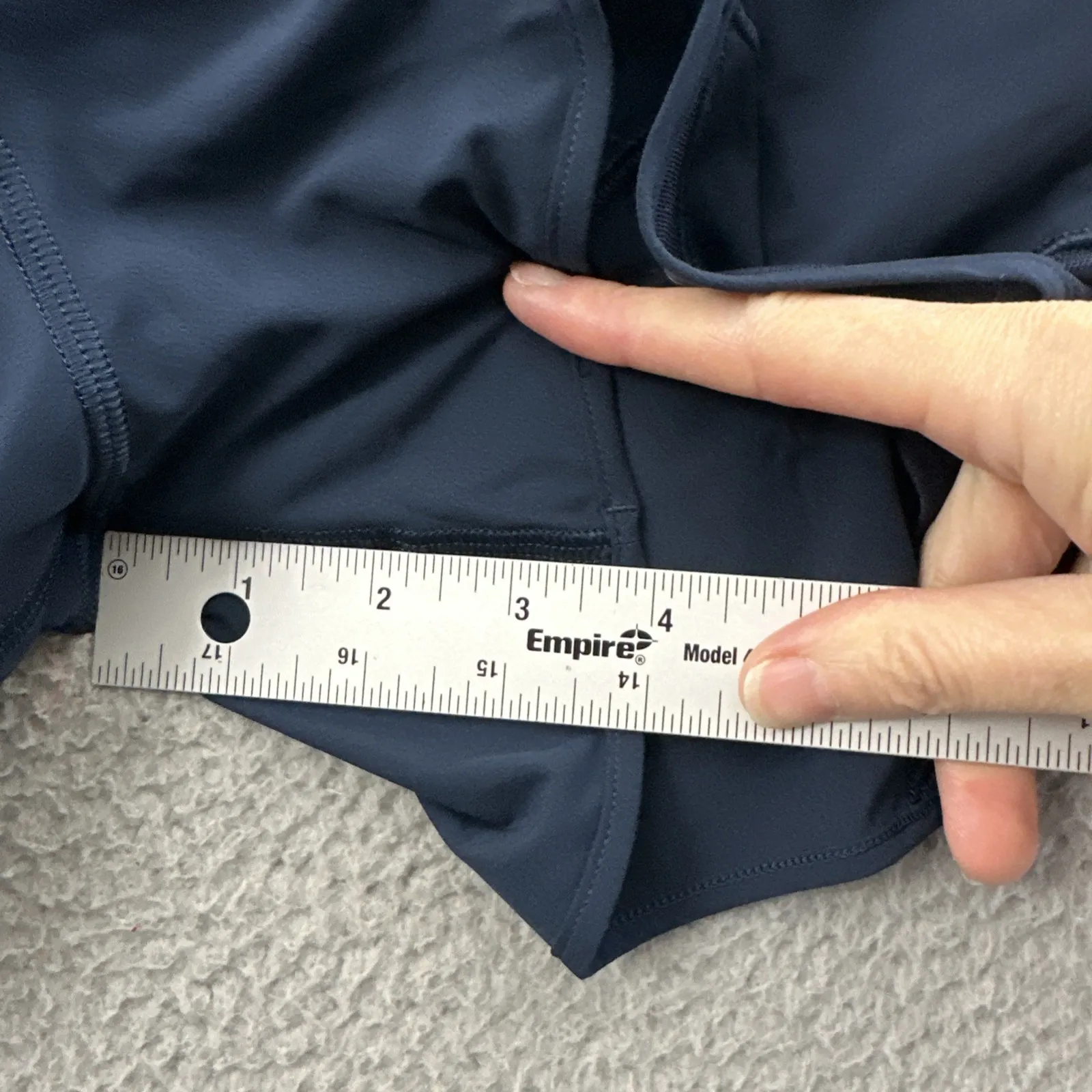 Lululemon Hotty Hot Shorts High Rise 4" True Navy Athletic Athleisure W 2 Tall - Image 8