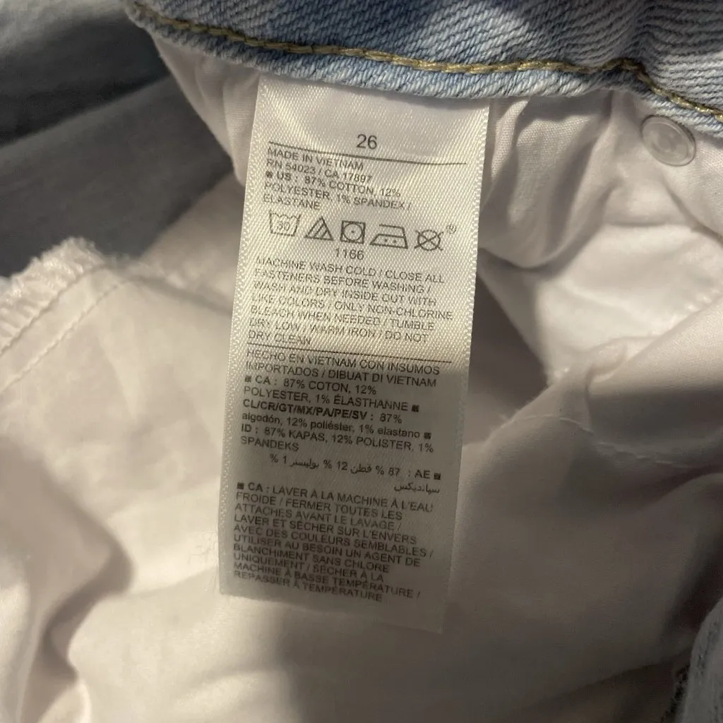 NWT Old Navy Jeans Womens 26 Plus OG Straight High Rise Light Wash Pants Blue - Image 4