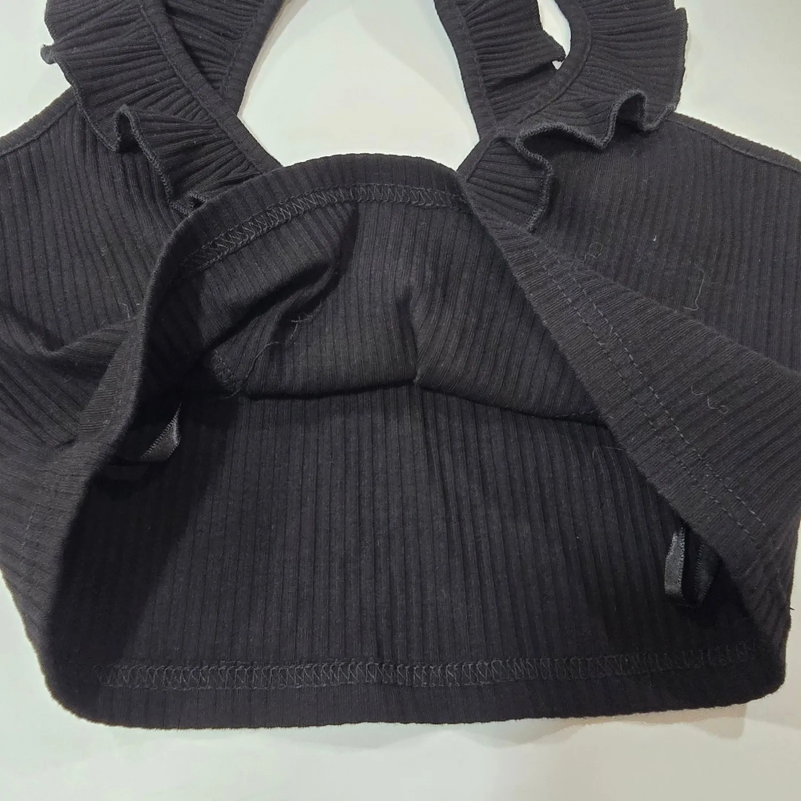 Superdown Agustina Ruffle Skirt Set in Black XS - Image 11