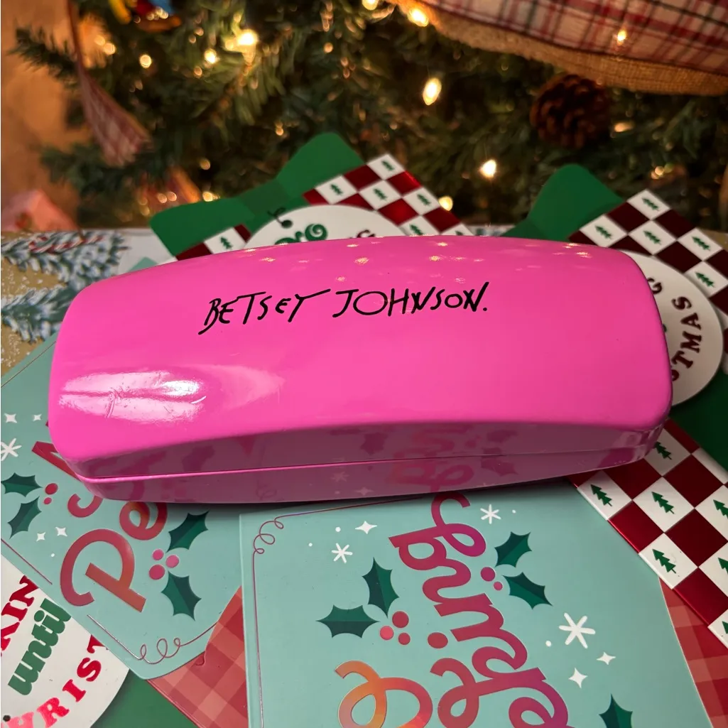 Betsey Johnson Hot Pink Eyewear Case - Image 2