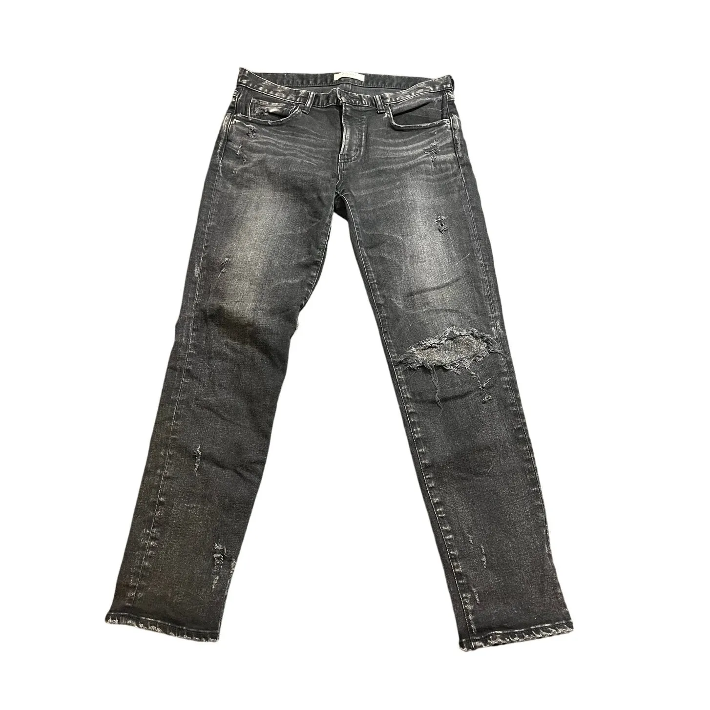 Moussy Vintage‎ Lenwood Skinny Jeans Black Distressed Pants Size 28 Womens - Image 2