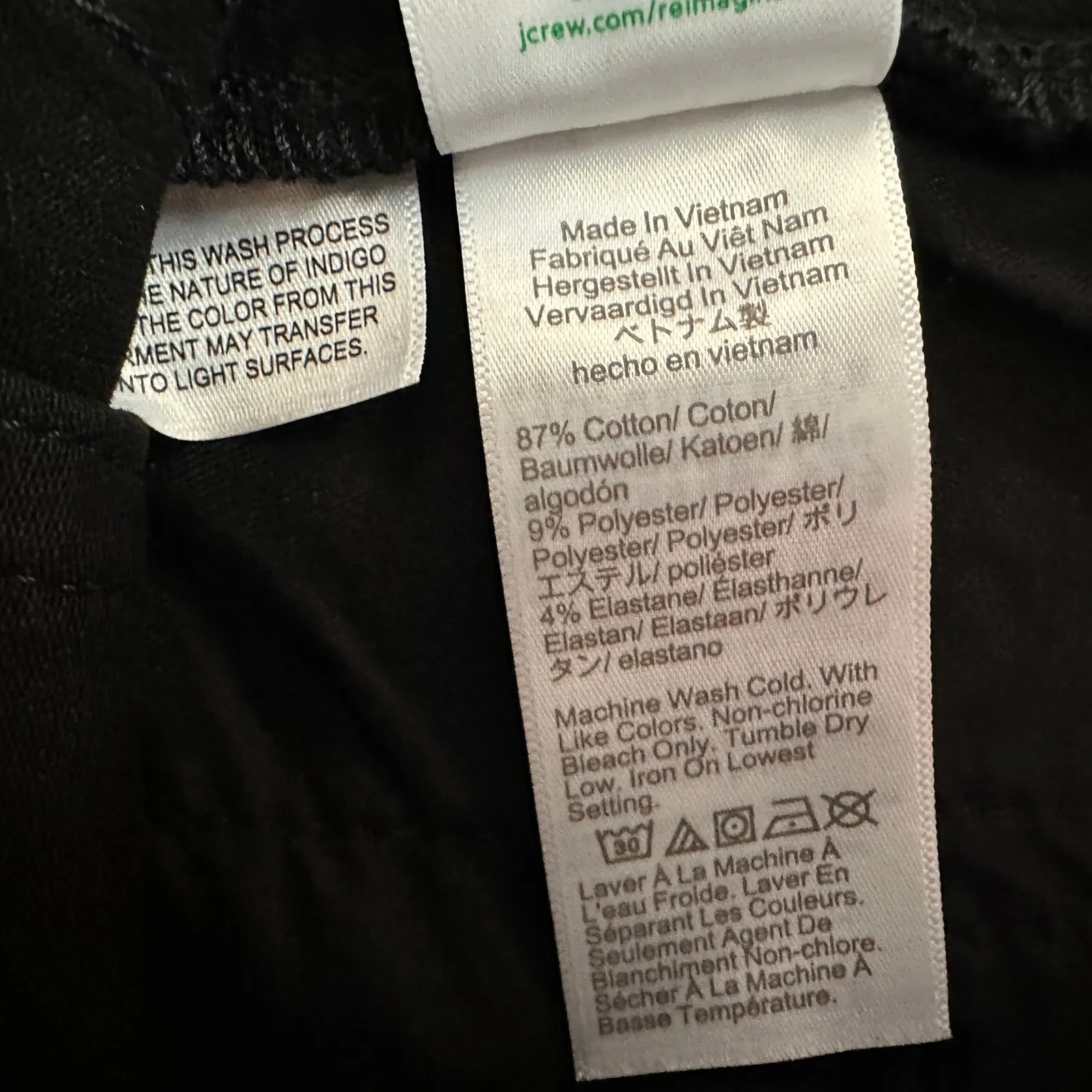 J.Crew 9" Mid Rise Vintage Slim Straight Jean Stay Black Wash Black US 29 NWT - Image 8