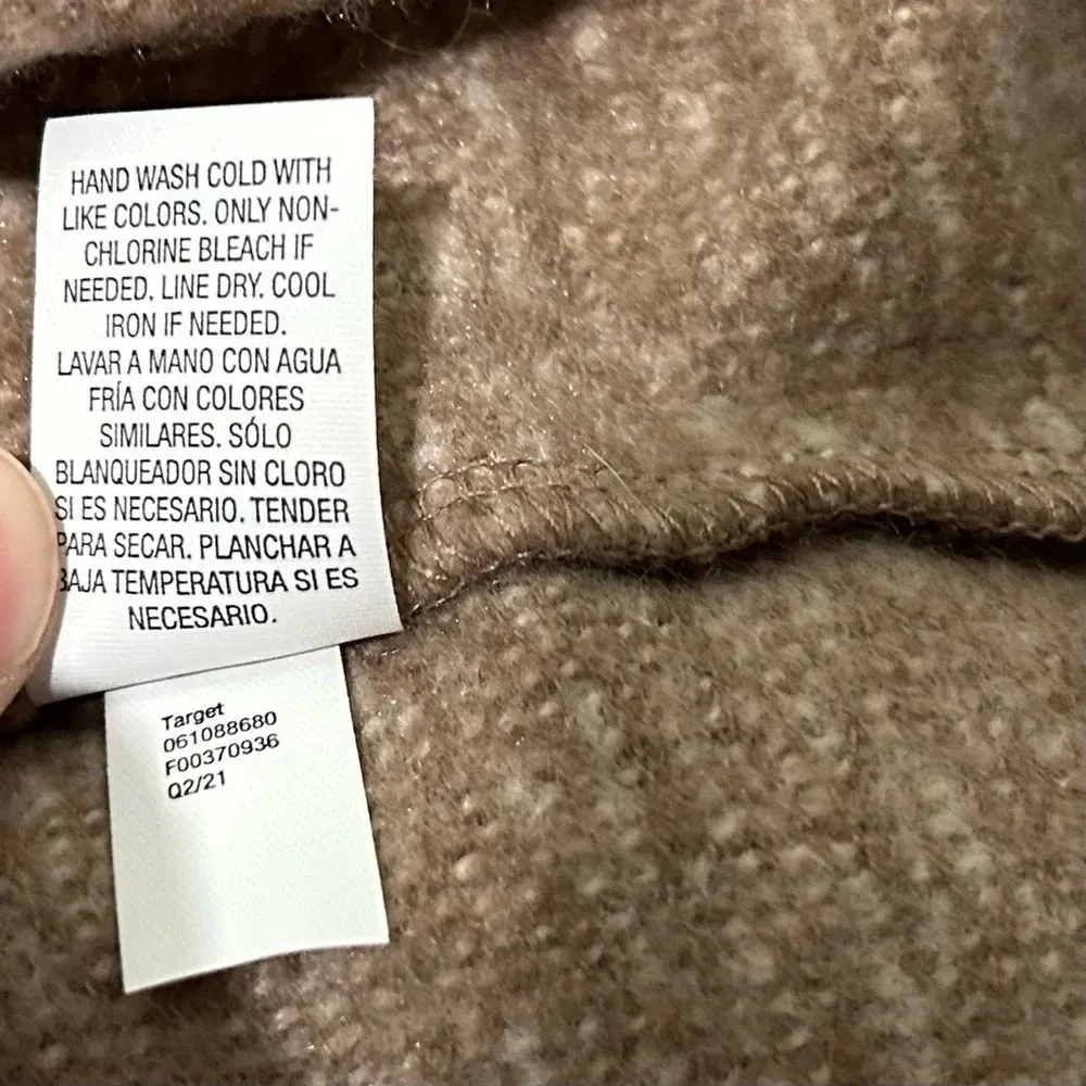 NWT Universal Thread Oversized Open-Front Cardigan Sweater Shrug Tan Size OSFM - Image 7