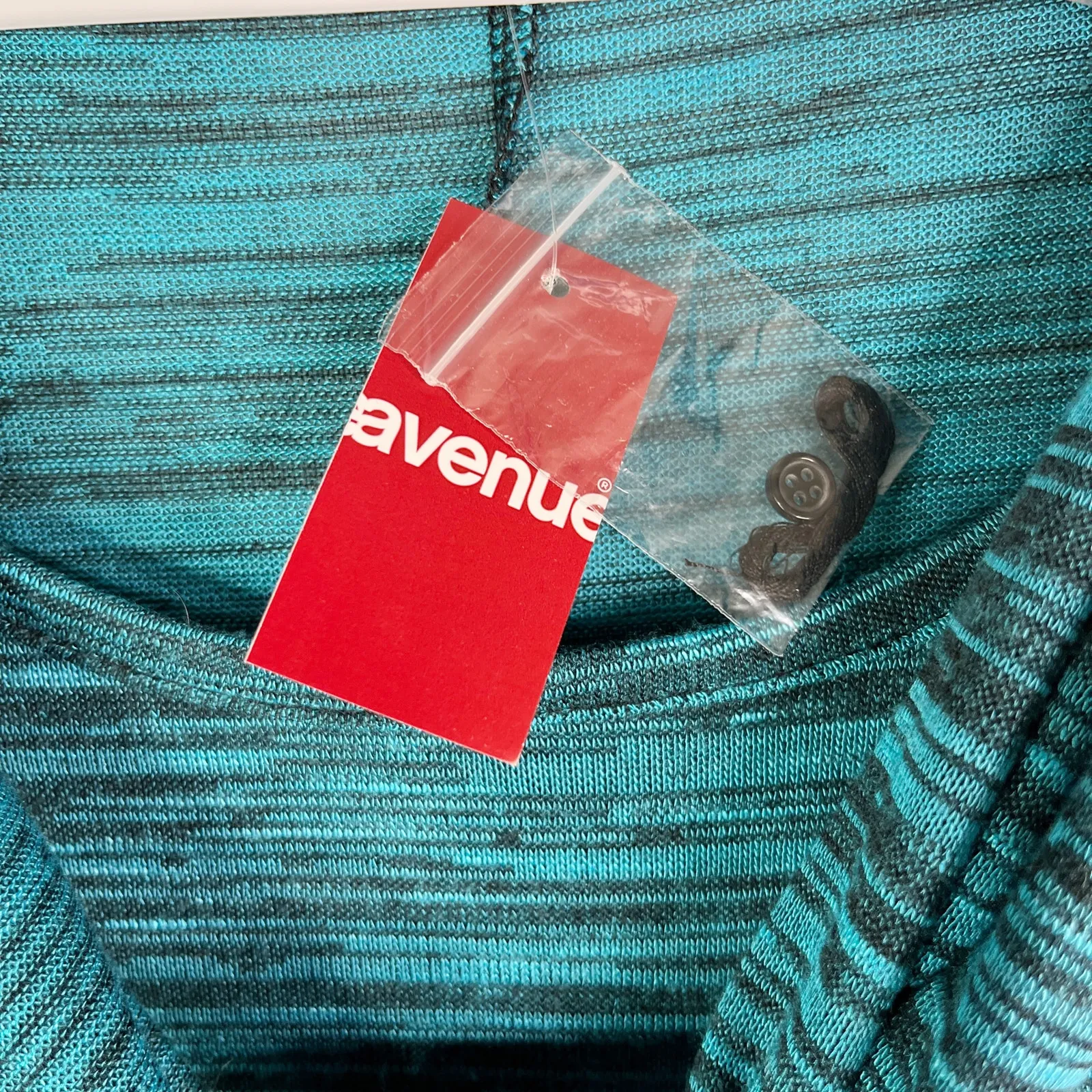 Avenue Sweater 22/24 Detachable Scarf Soft Lightweight Blue Black New - Image 6