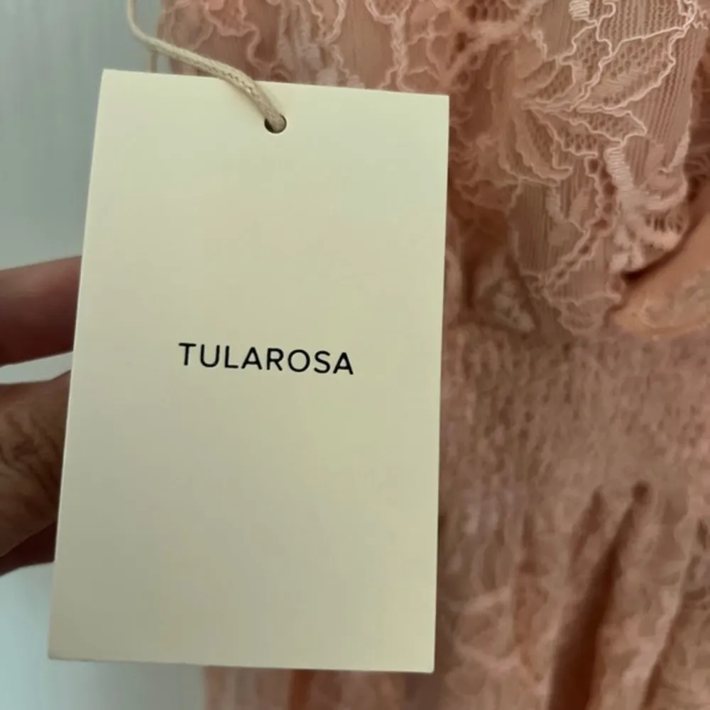 TULAROSA S Solange Lace Romper in Blush NWT - Image 5