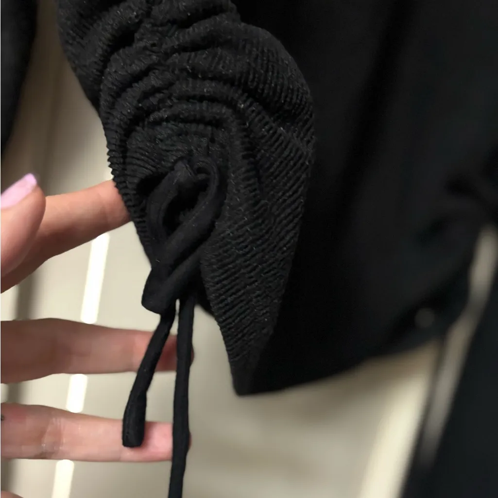 Zara crew neck sweater lace up sides - Image 2