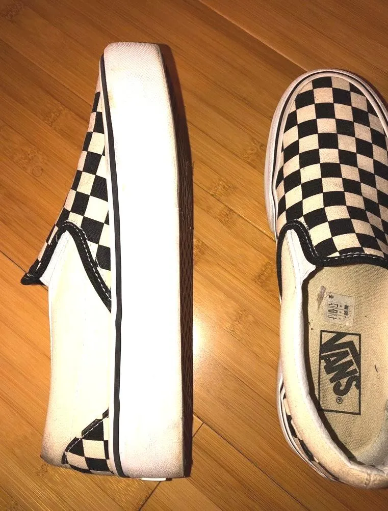 Vans Platform Black And White Checkered - Image 2