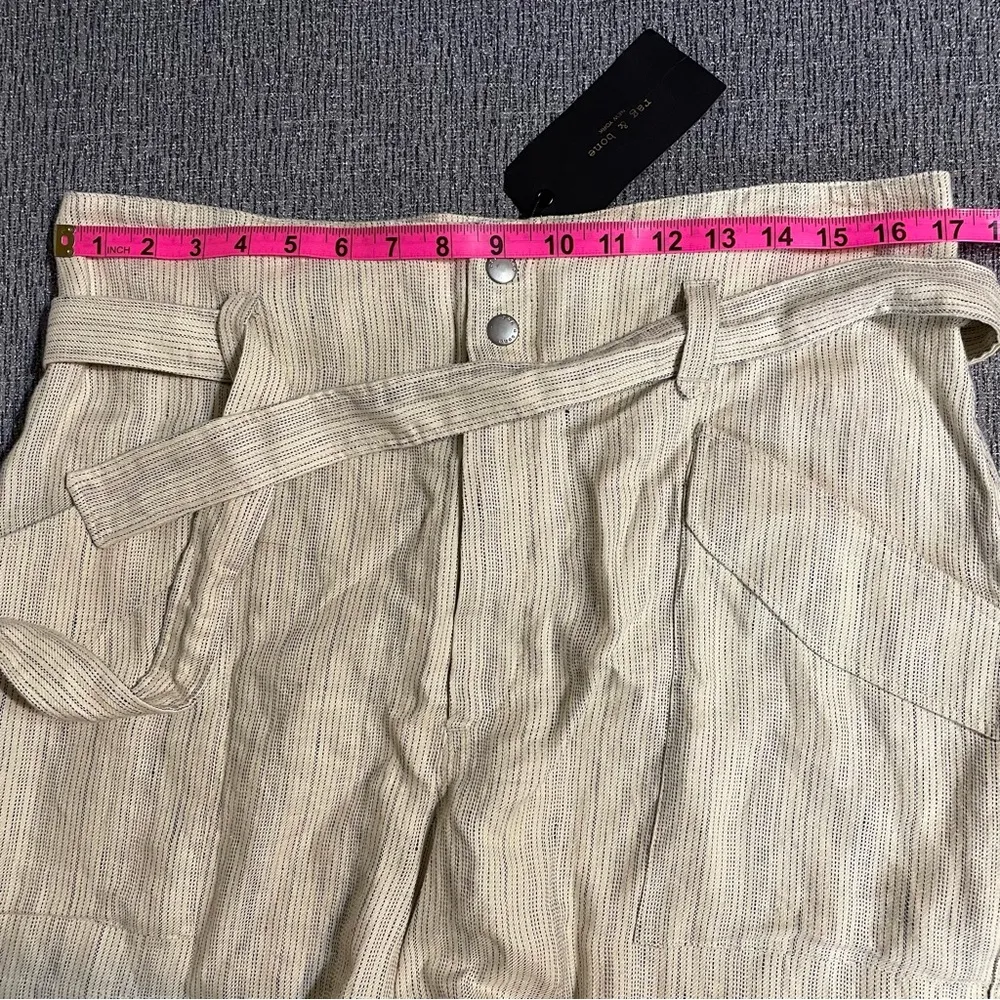 Rag & Bone Striped Linen Cargo Shorts - Image 11