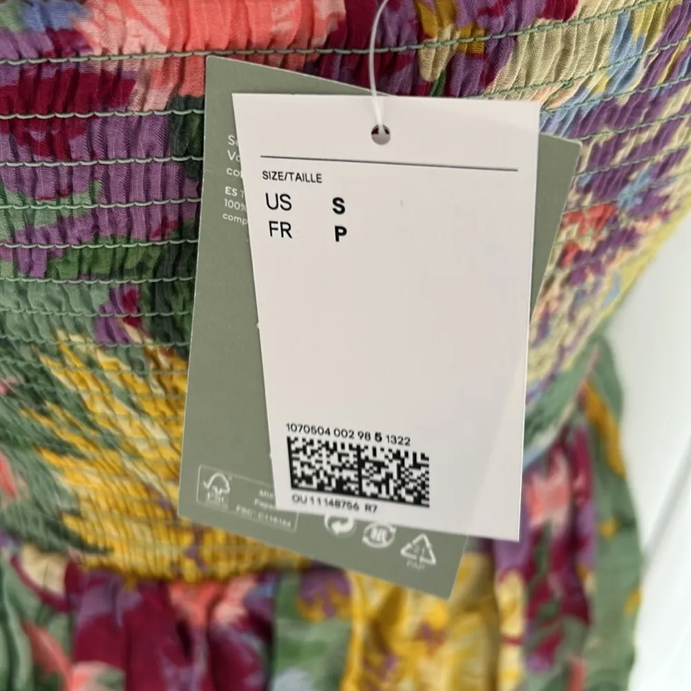 H&M Green Floral Halter Maxi Dress - Image 9