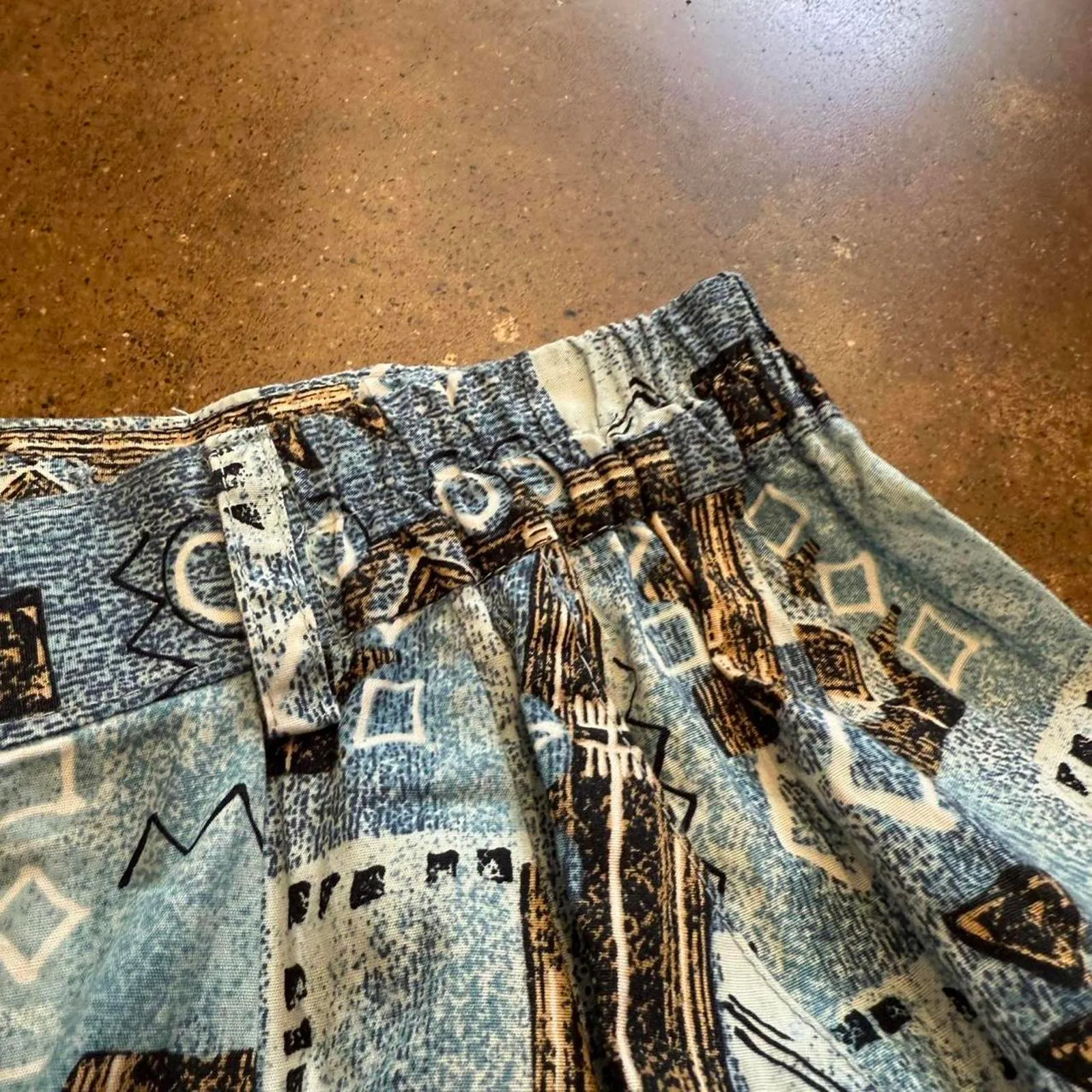 Vintage Handmade 2 Piece Skirt Set Blue Size M - Image 4