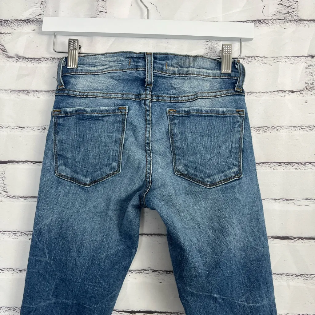 Flying Monkey Platinum Skinny Jeans Low Rise Distressed Women’s 24 Medium Wash - Image 9