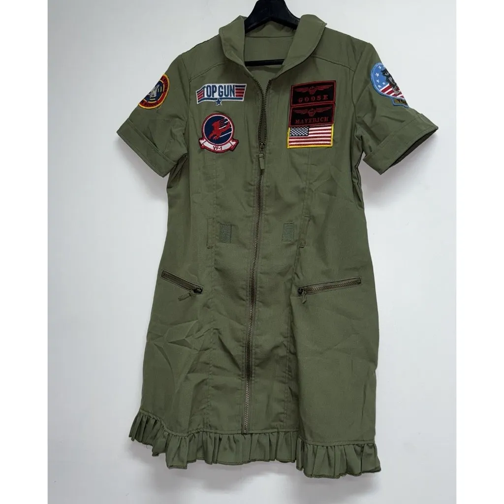 Leg Avenue Top Gun Flight Dress Halloween Costume Womens Large Goose Maverick - Image 2