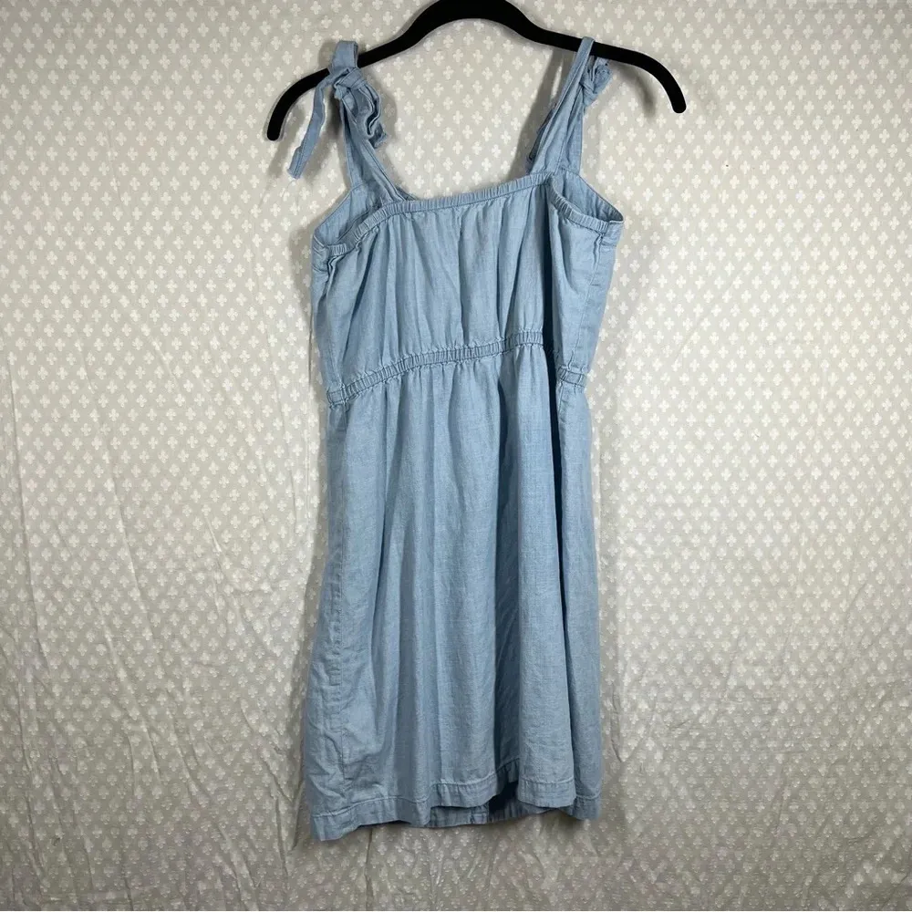 Madewell  Blue Denim Button‎ Front Dress - Image 6