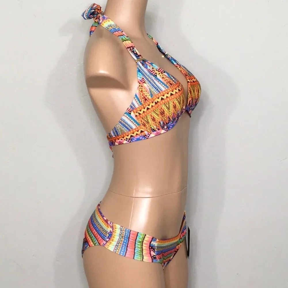 New. Kenneth Cole multicolored bikini. 34B/C-S/bottom - Image 6