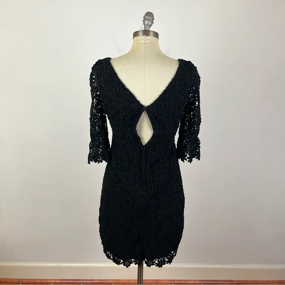 Lilly Pulitzer Shayna Black Crochet Midi Dress - Image 6