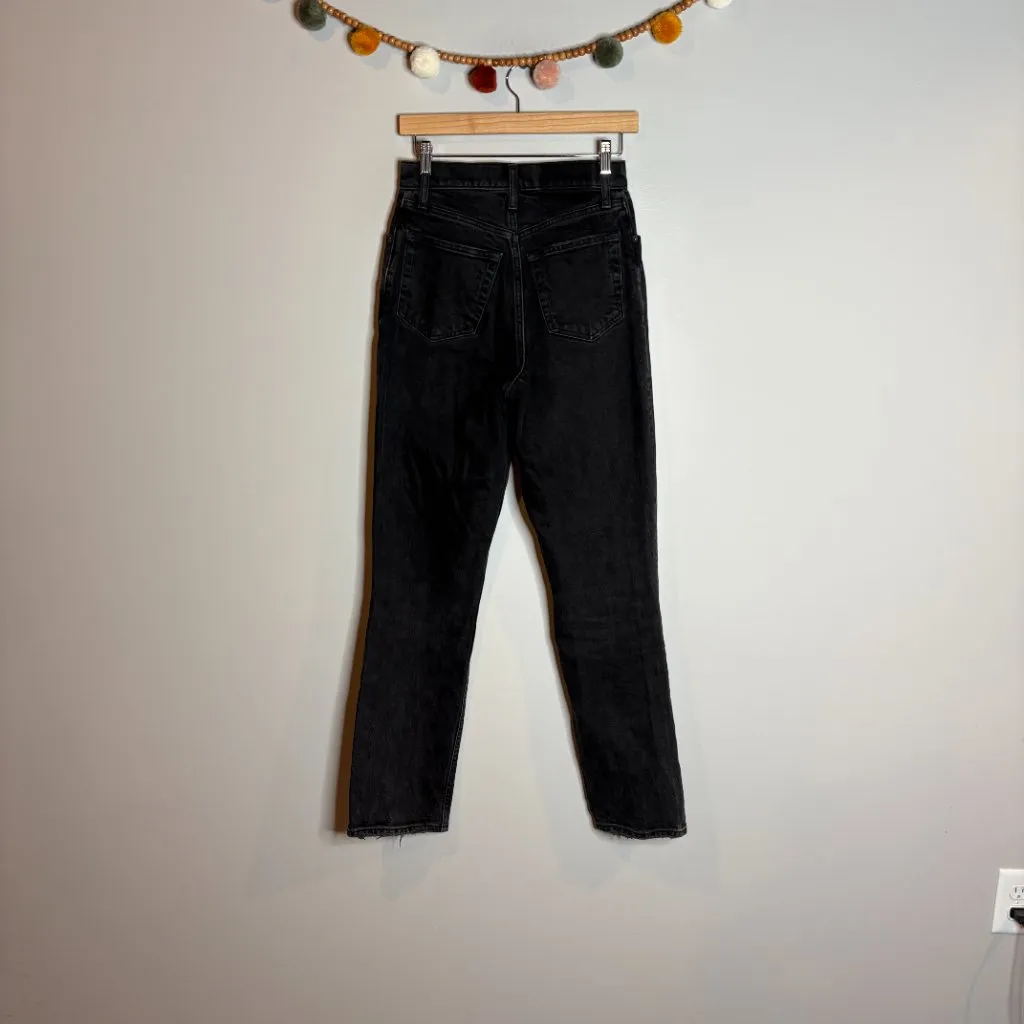 Abercrombie & Fitch Curve Love 90's Straight Ultra High Rise black jeans - Image 4