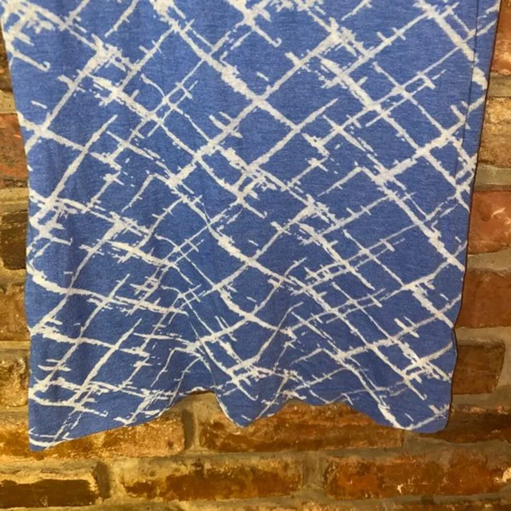 City Stars Blue Graphic Racerback Tank Top Medium - Image 4