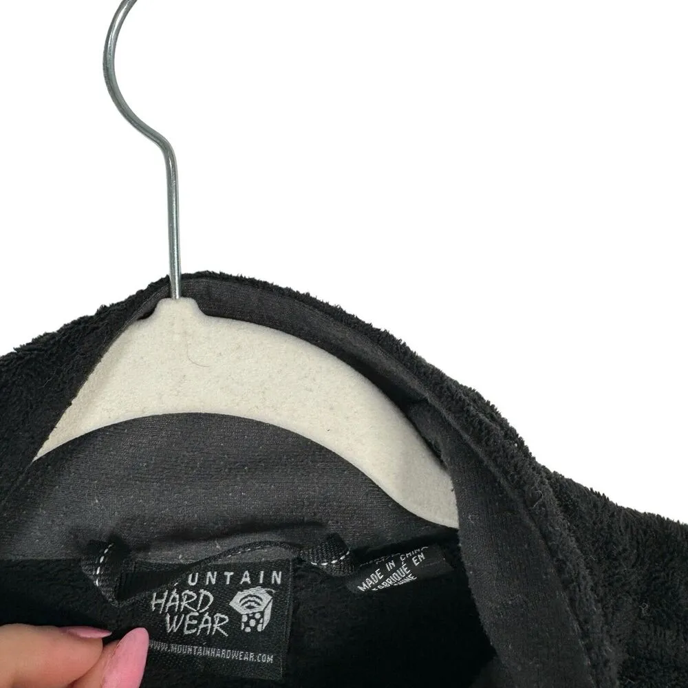 Mountain Hardwear Pyxis Black Full Zip Fleece Jacket Lightweight Womens Medium - Image 3