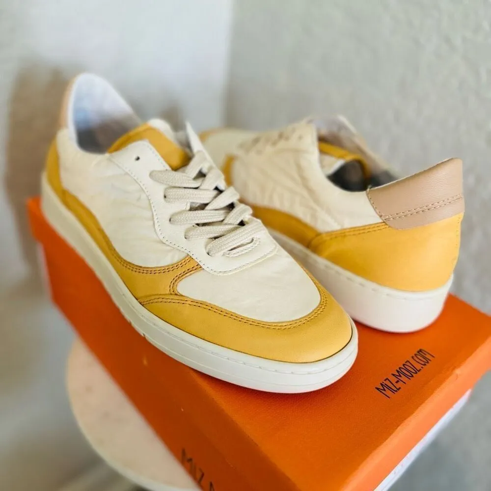 Miz Mooz Veronica Leather Sneaker Lightweight Yellow/White Size 10 Euro 41, NWT - Image 13