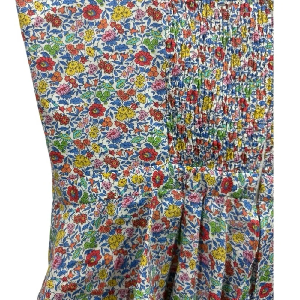 NWT J. Crew Liberty of London Ditsy Floral Ruffle Hem Sleeveless Dress Size 10‎ - Image 11