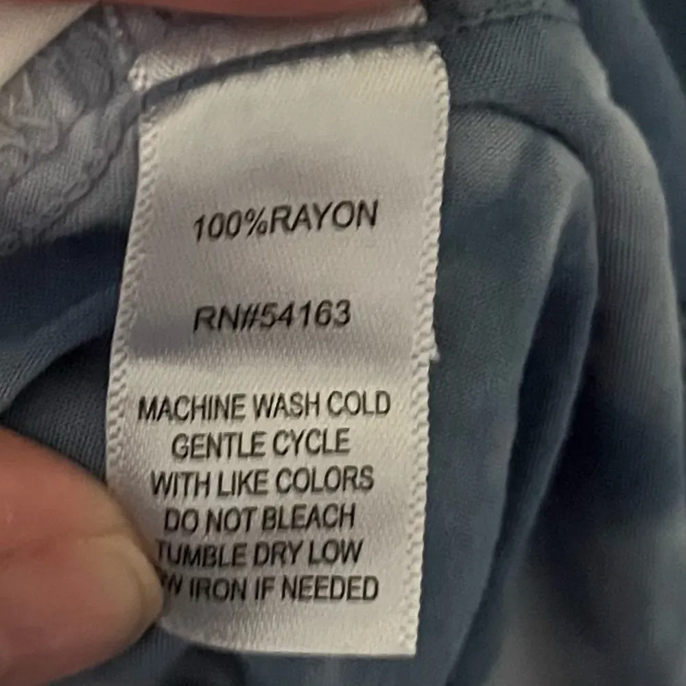 NEW Marc New York Andrew Marc Blouse Tunic Dark Chambray Tie Dye 3X - Image 5