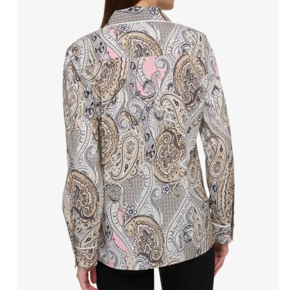 NWT TOMMY HILFIGER PAISLEY BUTTON DOWN - Image 2