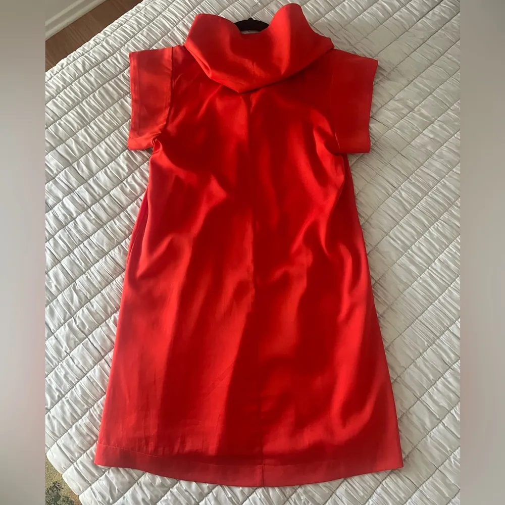 Gracia Red Mini Dress with Hood - Image 2