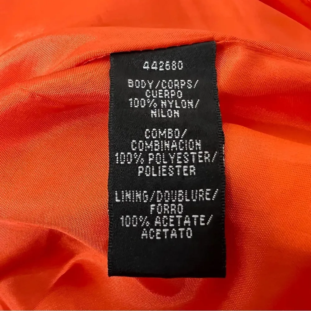 ML MONIQUE LHULLIER lace Sleeveless Dress orange sz - Image 6