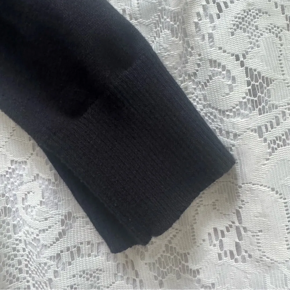 Vintage Tailor B. Moss Black Cardigan Lightweight Sweater Size L Size L - Image 5