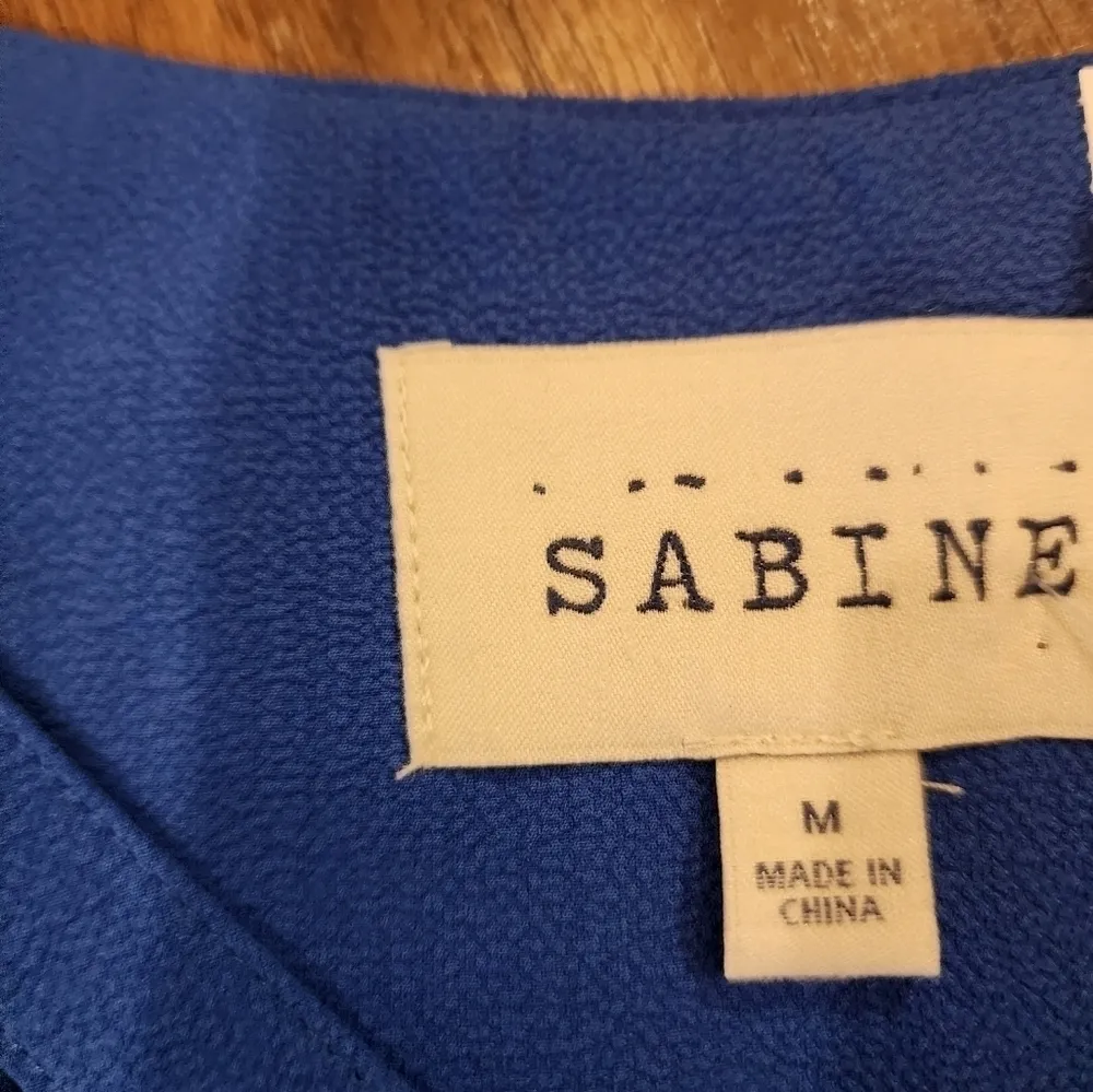 Sugar candy mountain Sabine Royal Blue 3/4 Sleeve sheath eyelet Mini DRESS M Size M - Image 5