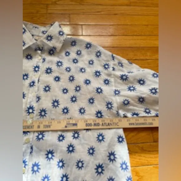 Marea Apres Beach Top XS Oversized 100% Cotton Lightweight - Image 3