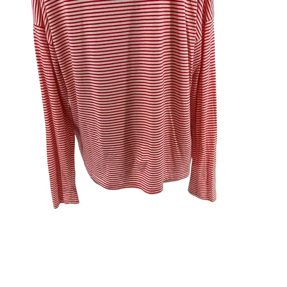Marine Layer Valerie Longsleeve in Poinciana Red / White‎ Size Large - Image 10