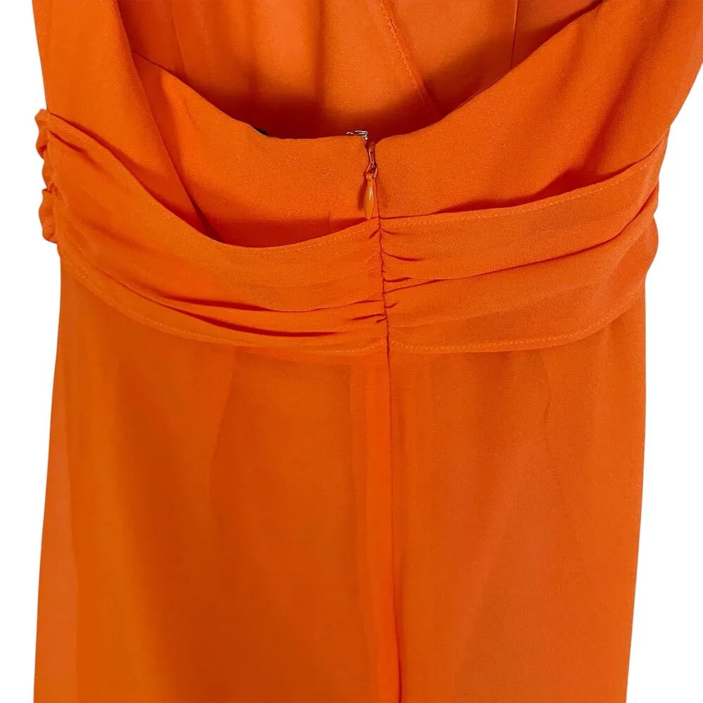 Revolve NBD Victoria Gown Halter Dress in Tangerine Orange Size XS - Image 6
