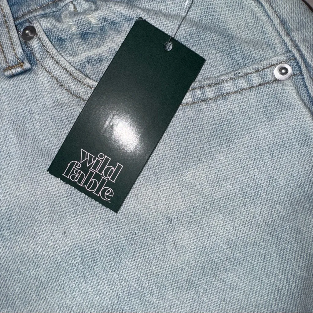Wild Fable Distressed Blue Jean Shorts - Image 4