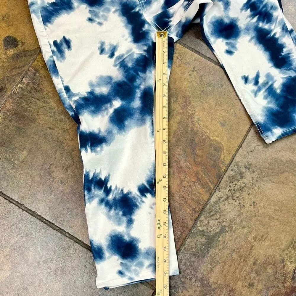 Westbound Petites High Rise Fit Capri Tye Dye Jeans 14P - Image 4