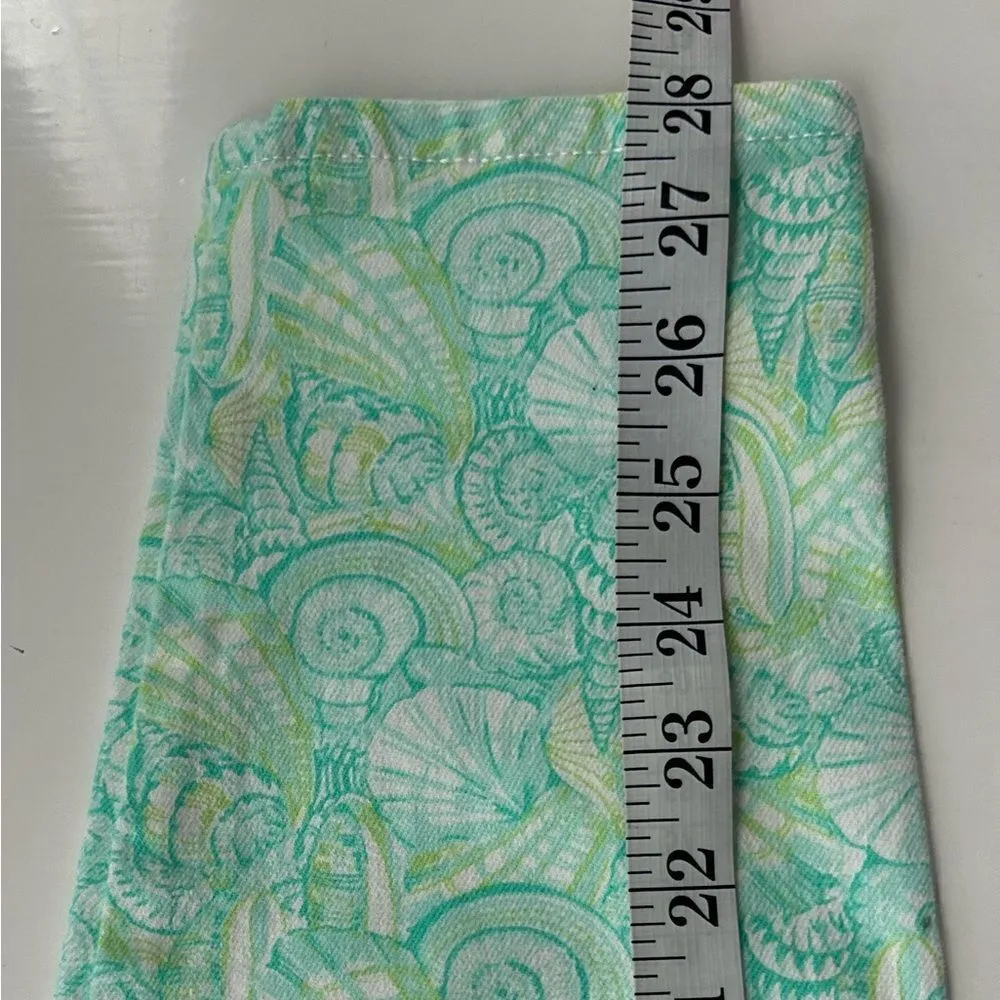 Vineyard Vines Green White Nantucket Seashell Jeans Size 2 - Image 7