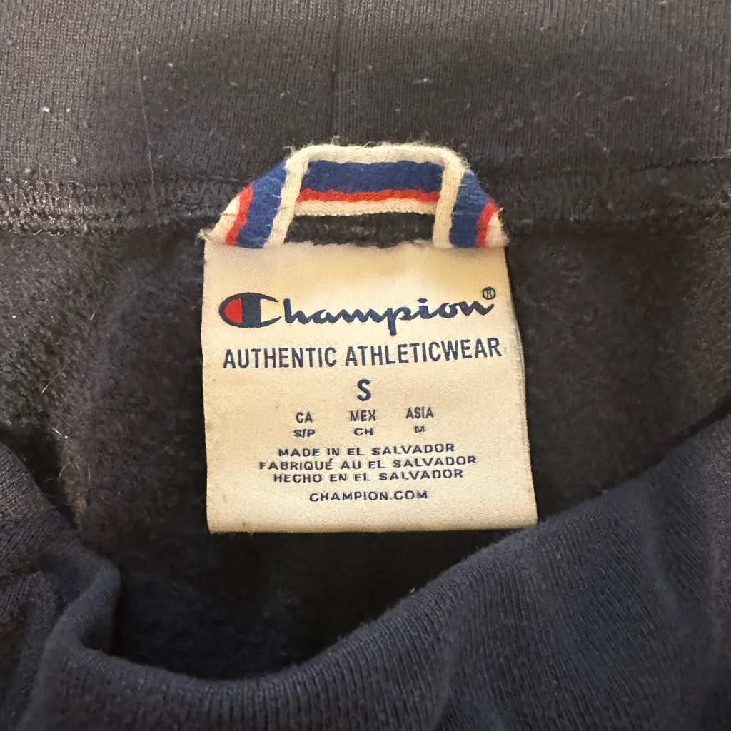 Champion Navy Sweatpants with Logo - Image 3