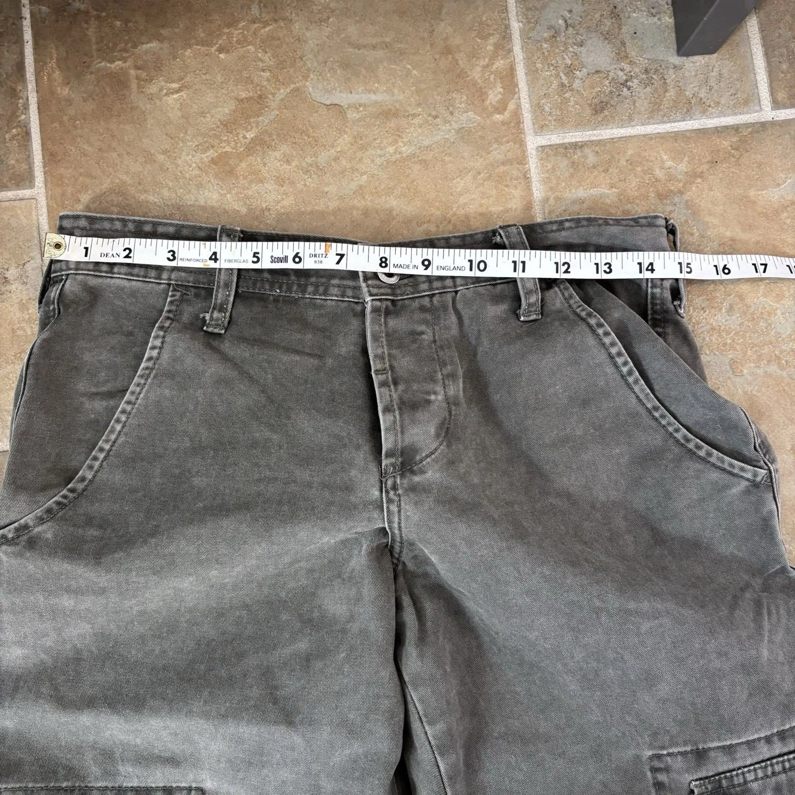 Sundance Cargo Pants Womens Size 4 Cropped Gray Boho - Image 4