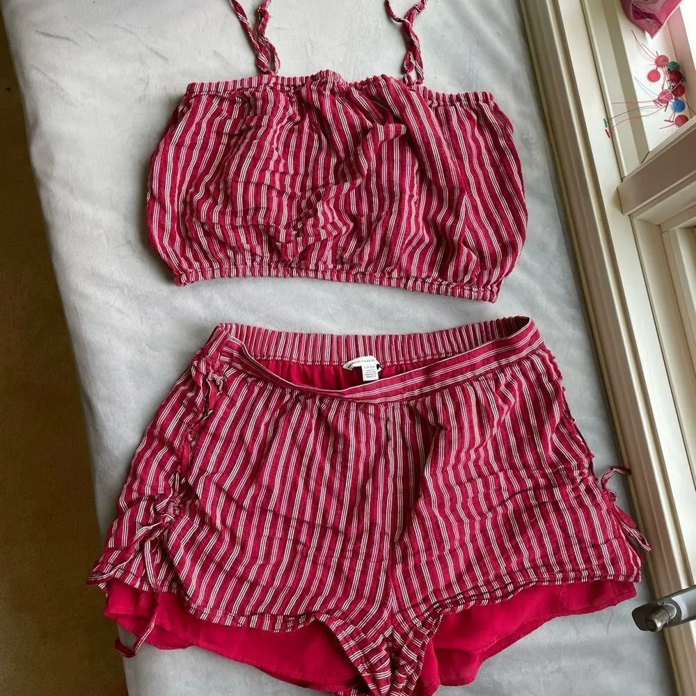 american eagle red striped set - Image 3
