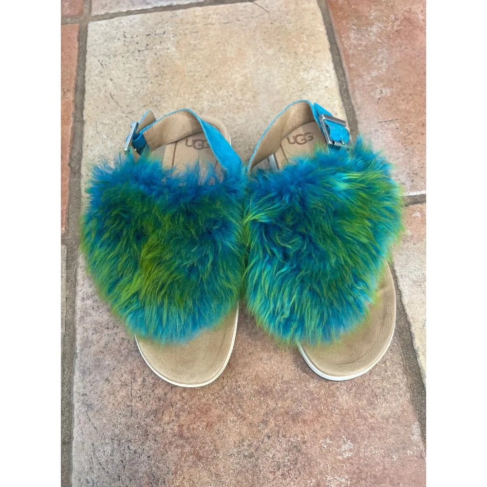 UGG  Holly Blue Multi Sandal size 9 - Image 3