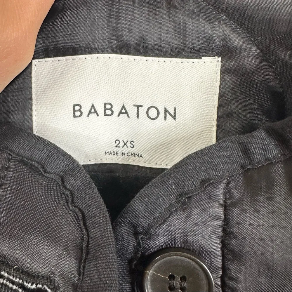 NEW Aritzia Babaton Evergreen Quilted Jacket Womens 2XS Black Oversized Coat - Image 7