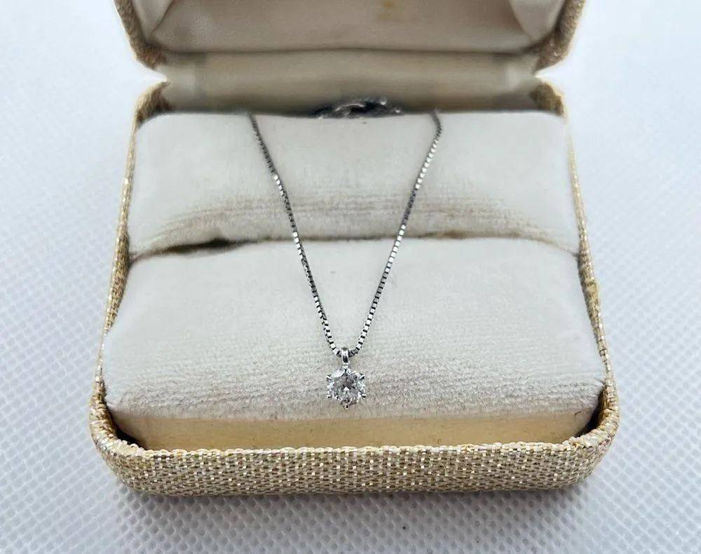 0.408 Carat Round Brilliant Diamond Pendant - Image 15